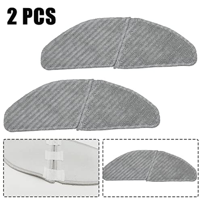 QOXEZY 2 almohadillas de tela de poliéster para trapeador compatibles con Midea S8+M7 Pro robot de barrido