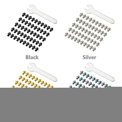 AUTUUCKEE Pedal de bicicleta perno fijo 50pcs Deportes Práctico tornillo de uñas y instalar deslizamiento al aire libre mancha portátil reemplazo de a características