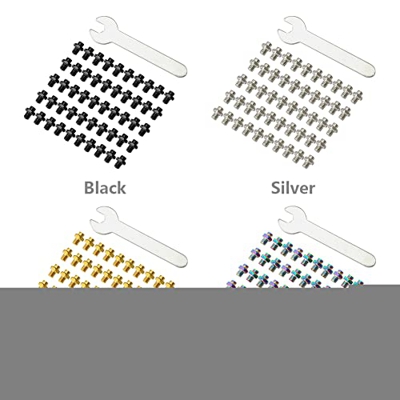 AUTUUCKEE Pedal de bicicleta perno fijo 50pcs Deportes Práctico tornillo de uñas y instalar deslizamiento al aire libre mancha portátil reemplazo de a