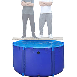 zklaseot Piscinas Desmontables, Redondo Estanque De Peces De Lona Piscina con Soporte Metálico Largo Doblar Acuario Piscina For Niños Pecera por Cría  en oferta