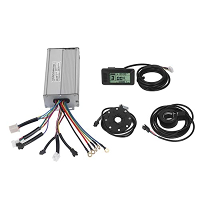 Uxsiya Control de motor de bicicleta eléctrica, control del motor de onda sinusoidal evitar sobrecarga térmica disipación de calor 15A para bicicletas