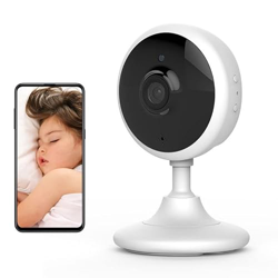 Vigilabebés con cámara de vigilancia WiFi 1080P HD y audio de 2 vías de visión nocturna, movimiento de detección de tono, almacenamiento a través de t en oferta