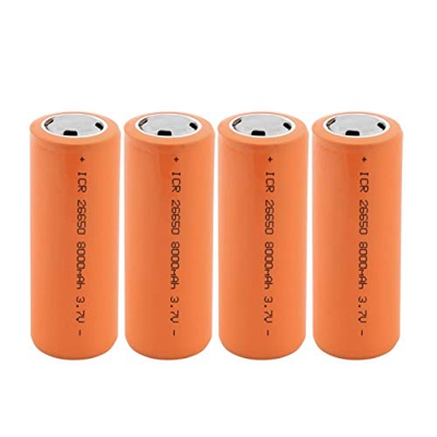 XATRF Batería de Iones de Litio 3.7v 8000mah 26650, Recargable Adecuada para Linterna Lighthouse Power Bank Teléfono móvil Laptop Cámara Radio Bluetoo