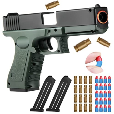 Juguete Pistola, Juguetes para niños de 7 8 9 10+Años Pistola de Espuma Blaster EVA Juguetes de Tiro de Blanda para Navidad Cumpleaños Año Nuevo Regal