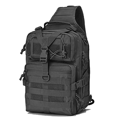 YuanDiann Mochila Táctica Militar Bandolera, Mochila de Pecho Multibolsillos Multifunción Impermeable Outdoor Molle Asalto Mochila de Hombro Combate S