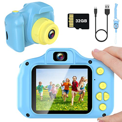 Cámara de Fotos Infantil,12MP 2 Pulgadas 1080P HD Selfie Kids Camera,Camara Niños,con Pantalla IPS HD,Tarjeta TF 32 GB Camara Fotos Niños,Regalos para precio