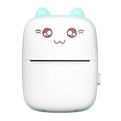 Leeadwaey Impresora térmica de bolsillo Mini impresora para la nota de imagen 57x30mm papel azul en oferta