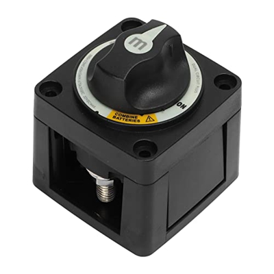 Interruptores Selectores de Batería, Interruptor de Desconexión de Batería Fiable Protección de Encendido Resistente 3 Posiciones para RV para Barco