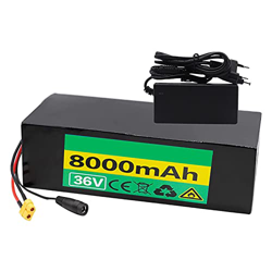 TGHY E-Bike Batería 36V 8AH 10S3P Paquete de batería de Litio para Bicicleta eléctrica 8000mAh Ebike Batería de Iones de Litio para Scooter Ebike con  características