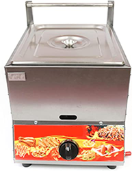 CRADZZA Freidora De Gas De Acero Inoxidable, Freidora De Gas De Encimera De 11 L con Cestas Y Tapa Extraíbles, Potencia De Fuego Ajustable, Mango Ergo precio