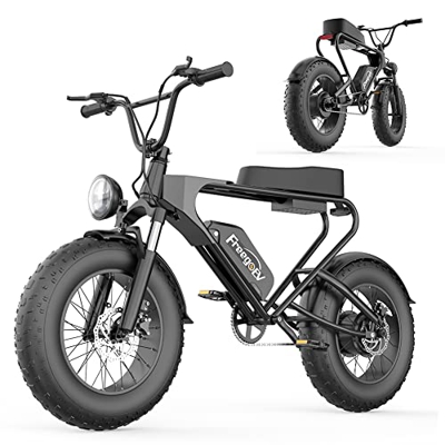 Bicicleta Eléctrica, 20 Pulgadas 1200W Bicicleta Electrica Montaña para Adultos, Bicicletas Urbanas Eléctricas para Adultos