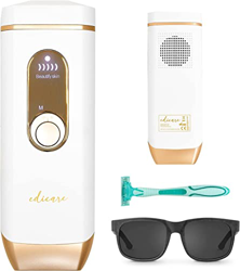 Edicare, Depiladora Laser, Luz Pulsada Depilación, IPL, Mujer, Hombre, Máquina para Depilar, Rostro, Cuerpo, Bikini, para Casa, 4 Modos, 5 Intensidade características