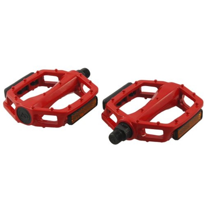ATACT Un Par de Pedal Rojo Metal para Bicicleta BMX 14mm Eje