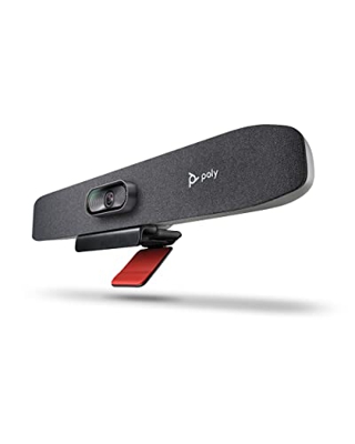 Poly Studio R30 - Sistema de videoconferencia 4K (Plantronics) - Cámara, micrófono y barra de altavoces para salas pequeñas - Seguimiento del presenta