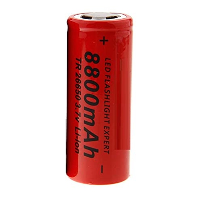 XATRF Batería de Iones de Litio de 3,7v 8800mah 26650, Recargable para luz de alimentación, Banco de energía, teléfono móvil, portátil, cámara, Radio,