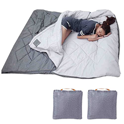SXLIGHT Saco De Dormir Doble para Adultos, 2 Personas, para 4 Estaciones, Clima Cálido Y Fresco, Saco De Dormir Ligero para Mochileros, para Senderism características