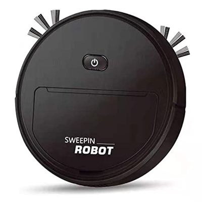 ALMAK Robot Aspirador Inteligente Barredora Hogar Aspiradoras Cepillo de Borde y Niebla Rociar Piso Limpieza USB Cargable