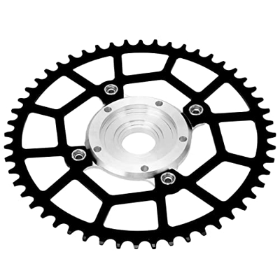 LARIAU Adaptador de piñón 104BCD, Adaptador de araña de Cadena de aleación de Aluminio de conversión de Cadena de Alta precisión de Corte CNC para Mot