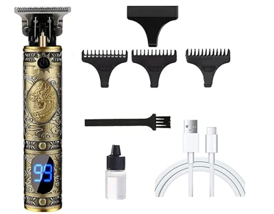 LAZY COOK Máquina de Cortar Pelo Profesional,Cortapelos inalámbrico Hombre, Cortapelos inalámbrico Hombre Cortador de Pelo Recargable con Hoja T,Recor