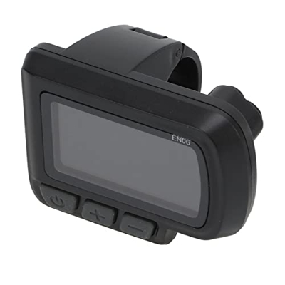 LARIAU Medidor de Pantalla LCD E Bike, medidor de Velocidad de Scooter de Bicicleta eléctrica con Pantalla de Estado de batería USB Apto para Biciclet