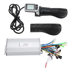 LARIAU Controlador sin escobillas de Motor de Scooter eléctrico 36V / 48V 1000W Caja de Control de Motor con LCD Medio Giro Acelerador Accesorios de m características