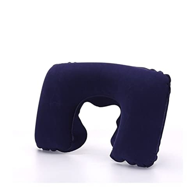 BOOJAS Almohada de dormir plegable portátil PVC que reúne cómoda almohada en forma de U almohada de cuello al aire libre tienda de viaje inflable almo