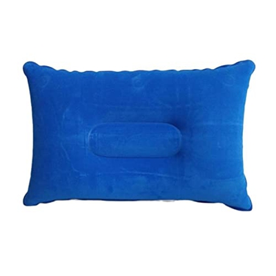 BOOJAS Almohada inflable al aire libre PVC que reúne la almohada inflable del viaje al aire libre y el cojín autoinflable que acampa la cintura de la