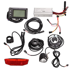 LARIAU Kit de Controlador de Motor de Bicicleta eléctrica, conversión de Controlador de aleación de Aluminio 25A con Panel LCD GD01 Kit de luz Trasera precio