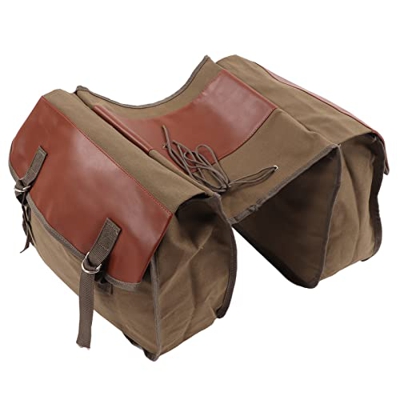 AMONIDA Bolsa de Asiento Trasero de Bicicleta Resistente a la Suciedad de Gran Capacidad Bolsa de Asiento Trasero de Bicicleta Confiable Caqui