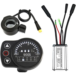24V 36V 48V Bicicleta eléctrica Ebike LED LED900S Pantalla y 130X Acelerador de pulgar y KUNTENG KT-15A 6 Mosfets 250W Impermeable Squarewave Motor si precio