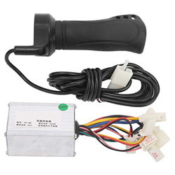 LARIAU Conjunto de Controlador de Scooter eléctrico con empuñadura de Acelerador 24V 250W Controlador de Velocidad Cepillado y empuñaduras de Manillar en oferta