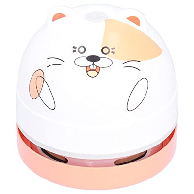 Gedourain Recolector de Polvo de Mano, Ergonómico Y Portátil, Ligero Y Pequeño Diseño de Animales Bonitos, Aspiradora con Boquilla Reemplazable para E