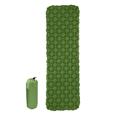 Portátil Camping Mat Ultraligero Inflable Impermeable Colchón TPU a prueba de humedad Tienda al aire libre Camp Senderismo Cambio Dormir Almohadilla