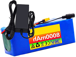 stdpcxz con Cargador 36V 8Ah Batería De Iones De Litio E-Bike Bicicleta Eléctrica 182X68x58mm para Motores De 200W 250W 350W 500W 36V 8Ah,XT60 características