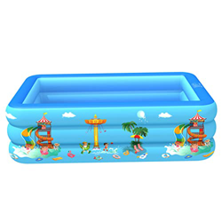 Obelunrp Piscina Inflable, Piscina de Remo engrosar para bebés Verano de Verano Inflable batio Trasero Juguete de Juego de Agua 130x90x50cm características