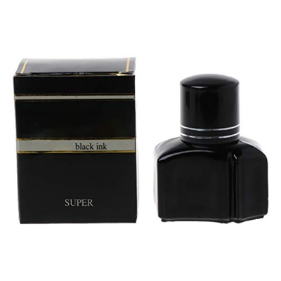 Botella de tinta de 25 ml para plumas estilográficas, 25 ml de vidrio embotellado negro suave escritura pluma estilográfica recarga de tinta para estu