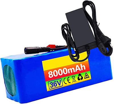 stdpcxz Paquete De Batería para Patinete Eléctrico, Batería De Litio Recargable De 36V, 8000Mah, Accesorio De Repuesto para Patinete Eléctrico 36V 8Ah
