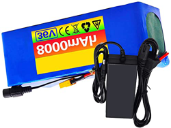 stdpcxz Batería De Bicicleta Eléctrica 36V 8Ah Batería De Litio 500W Batería De Alta Potencia E-Bike Bicicleta Eléctrica BMS + Cargador De 42V 36V 8Ah precio