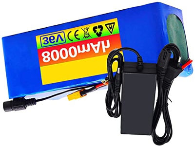 stdpcxz Batería De Bicicleta Eléctrica 36V 8Ah Batería De Litio 500W Batería De Alta Potencia E-Bike Bicicleta Eléctrica BMS + Cargador De 42V 36V 8Ah