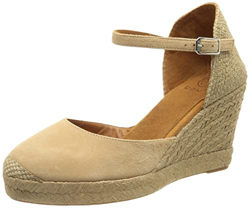 Unisa Castilla_22_KS, Sandalias con cuña Tipo Alpargatas Mujer, Skin, 39 EU en oferta