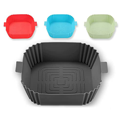 KAMAY Revestimientos Silicona para Freidora Aire,Revestimientos Cuadrados Reutilizables Silicona para Freidora Aire,Accesorios para Horno Freidoras Ai en oferta