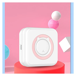 BAPYZ Mini impresión de impresión de Impresora térmica portátil impresión de impresión térmica BT Conectar impresoras Foto Lable (Color : Pink, Size : características
