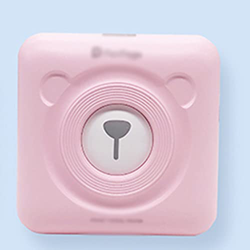 BAPYZ Mini Bluetooth Termal Photo Impresora portátil Pocket Mobile Mobile 58 mm Impresora de Etiqueta de Etiqueta for la Oficina en casa (Color : Pink en oferta