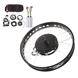 Dilwe Kit de Motor de Conversión de Bicicleta Eléctrica de 26 Pulgadas, Volante Giratorio de Tracción Trasera de 72V 3000V con Controlador de Pantalla en oferta
