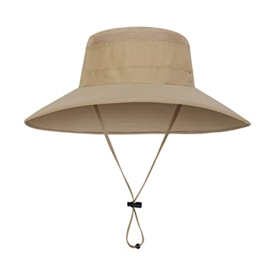 SOIMISS Hombre Sombrero Pesca Verano Mujer Sombreros Gorra Ancha Transpirable Playa Aire para Gorras Jardinería Pescador Sombrilla Protección Boonie F