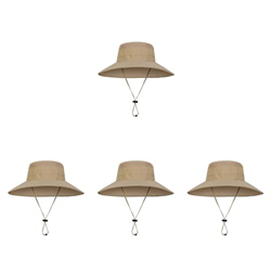 SOIMISS 4 Piezas para Boonie Pesca Jardinería Sombreros Sombrero Ancho Gorras Flexibles Playa Gorra Verano UV Transpirable Cubo Senderismo Jardín Pesc precio
