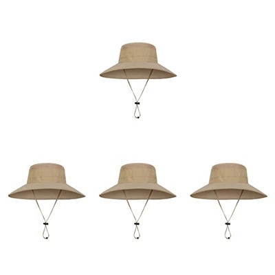 SOIMISS 4 Piezas para Boonie Pesca Jardinería Sombreros Sombrero Ancho Gorras Flexibles Playa Gorra Verano UV Transpirable Cubo Senderismo Jardín Pesc
