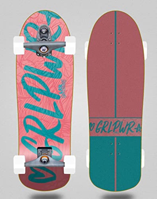 Lab surfskate with T12 Surf Skate Trucks Glr Power Bucky 10x31