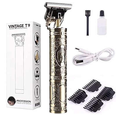 Afeitadora profesional Kemei Heyar depiladora corporal para hombre, Cortadora de pelo T9 retro para hombre, Recortadora de barba eléctrica.