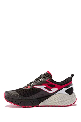 Joma Serie rase, Zapatillas para Correr Hombre, Negro-Rojo, 43.5 EU